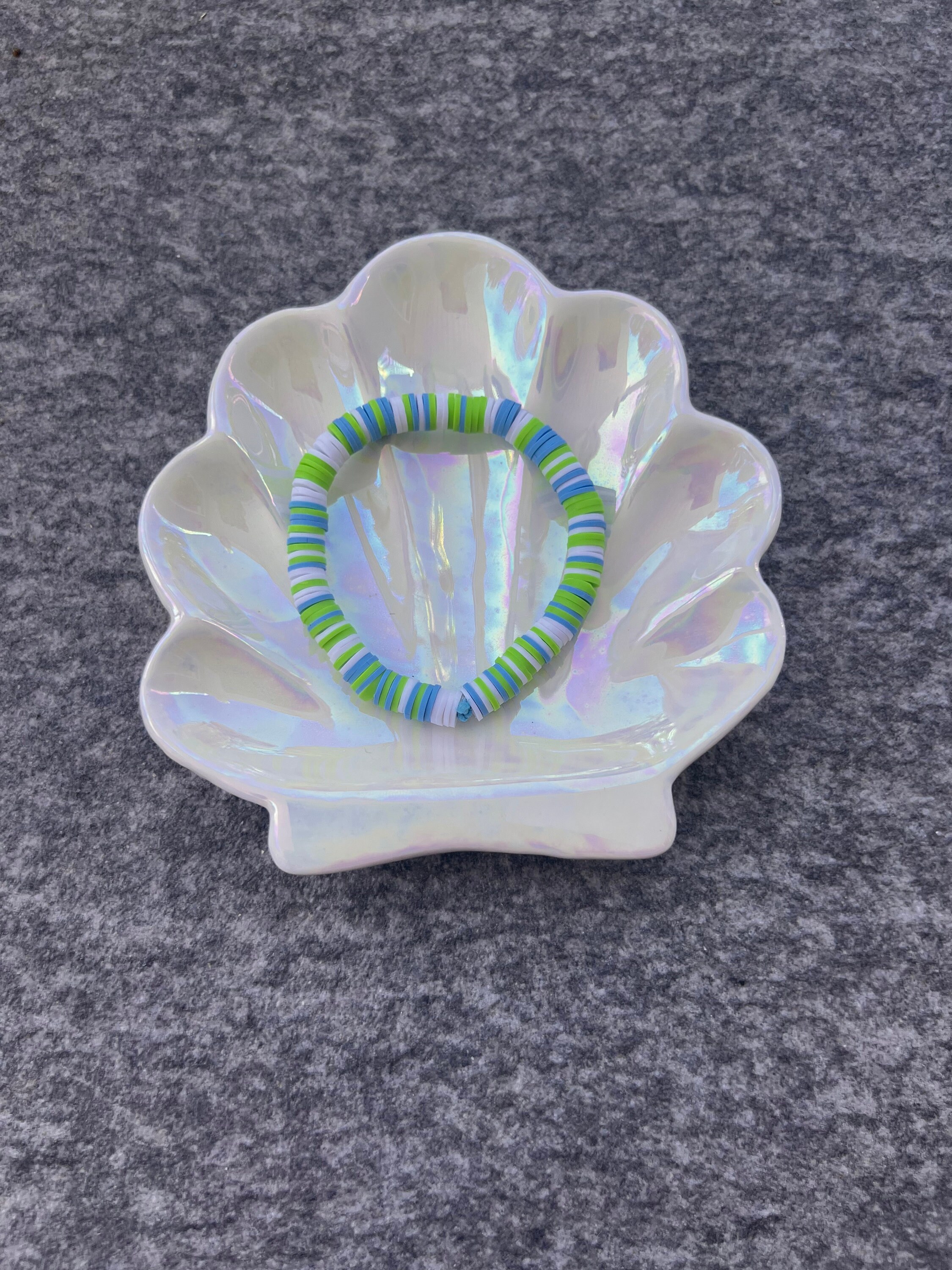 Outdoors clay bead bracelet