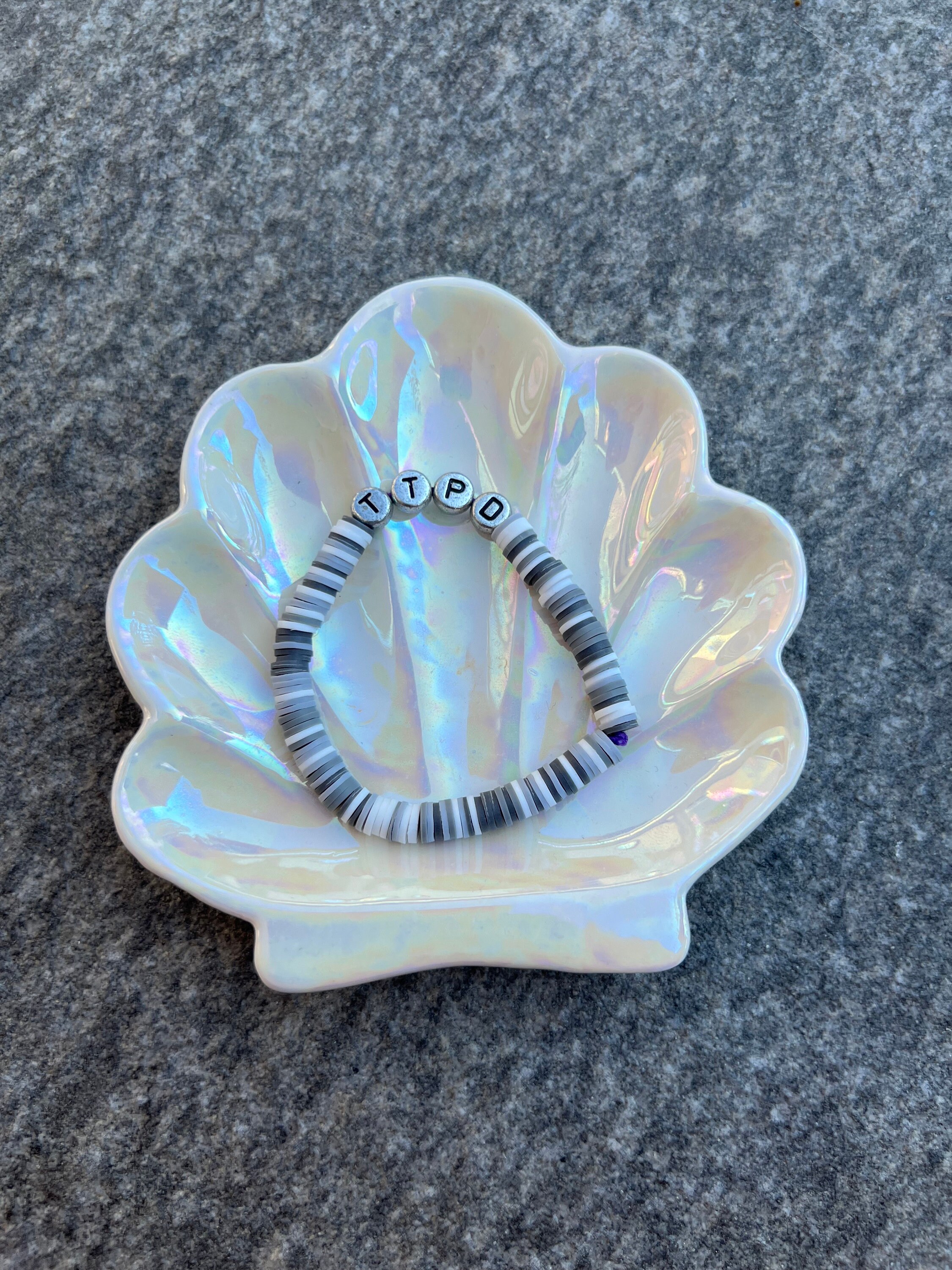 Taylor Swift TTPD clay bead bracelet